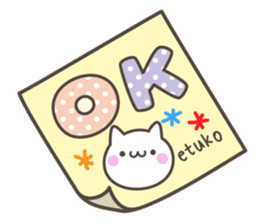 ETUKO's basic pack,cute kitten sticker #13699781