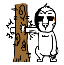 White Lazy Sloth-2 sticker #13699901