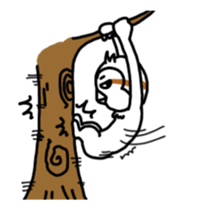 White Lazy Sloth-2 sticker #13699907