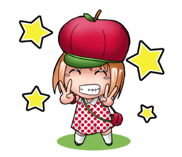 Kippi the Apple Maniac Girl sticker #13700703
