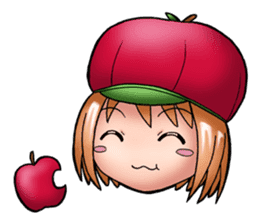 Kippi the Apple Maniac Girl sticker #13700704