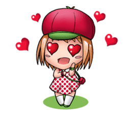 Kippi the Apple Maniac Girl sticker #13700705