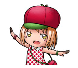 Kippi the Apple Maniac Girl sticker #13700707