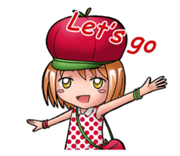 Kippi the Apple Maniac Girl sticker #13700708