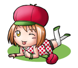 Kippi the Apple Maniac Girl sticker #13700709