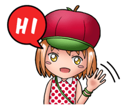 Kippi the Apple Maniac Girl sticker #13700712