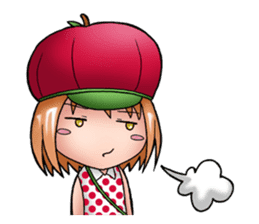 Kippi the Apple Maniac Girl sticker #13700714