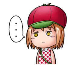 Kippi the Apple Maniac Girl sticker #13700716