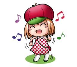 Kippi the Apple Maniac Girl sticker #13700717