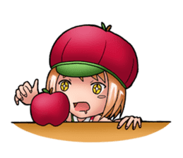 Kippi the Apple Maniac Girl sticker #13700720