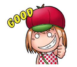 Kippi the Apple Maniac Girl sticker #13700723