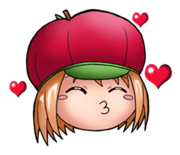 Kippi the Apple Maniac Girl sticker #13700724