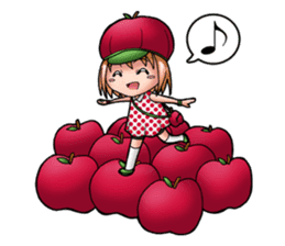 Kippi the Apple Maniac Girl sticker #13700725