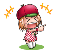 Kippi the Apple Maniac Girl sticker #13700726