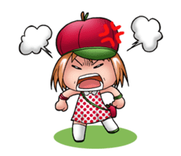 Kippi the Apple Maniac Girl sticker #13700729