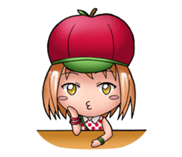 Kippi the Apple Maniac Girl sticker #13700732