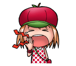 Kippi the Apple Maniac Girl sticker #13700735
