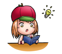Kippi the Apple Maniac Girl sticker #13700737