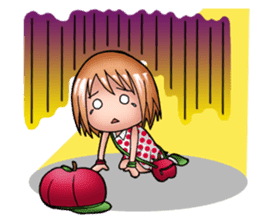 Kippi the Apple Maniac Girl sticker #13700738