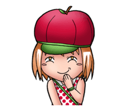 Kippi the Apple Maniac Girl sticker #13700741
