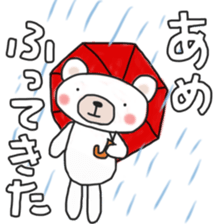 The weather sticker of a white bear sticker #13700929
