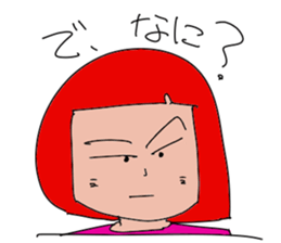 Redhead Aggressive Women sticker #13700998