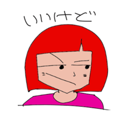 Redhead Aggressive Women sticker #13700999