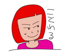 Redhead Aggressive Women sticker #13701003