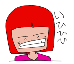 Redhead Aggressive Women sticker #13701005