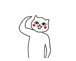 red cheeks catman strange animation sticker #13701667