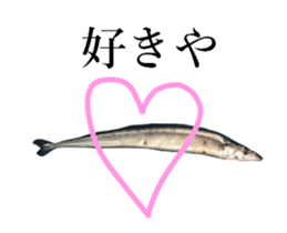 Kansai dialect in the Pacific saury sticker #13701771