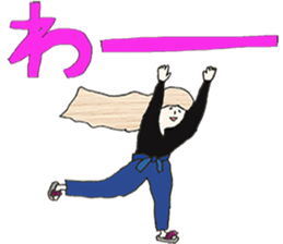 ladies'stamp sticker #13701998