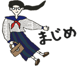 ladies'stamp sticker #13702009