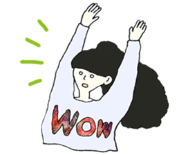 ladies'stamp sticker #13702010