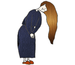 ladies'stamp sticker #13702016