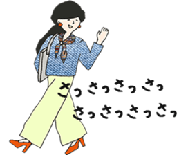 ladies'stamp sticker #13702017