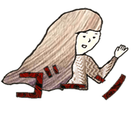 ladies'stamp sticker #13702020