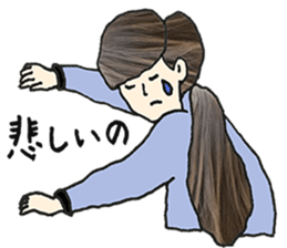 ladies'stamp sticker #13702021