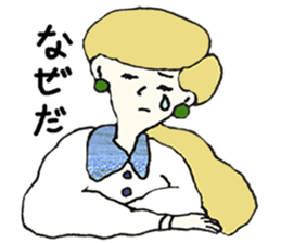 ladies'stamp sticker #13702023