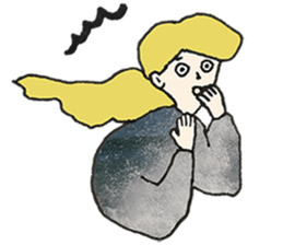 ladies'stamp sticker #13702025