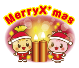 Mishimarukun&Mishimarukochan X'mas sticker #13702070