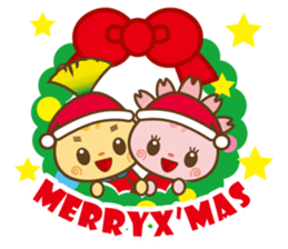Mishimarukun&Mishimarukochan X'mas sticker #13702072