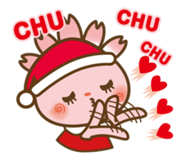 Mishimarukun&Mishimarukochan X'mas sticker #13702080