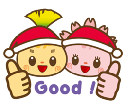 Mishimarukun&Mishimarukochan X'mas sticker #13702089