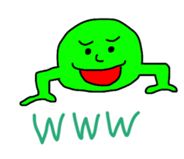 Monster eat the grass sticker #13702094