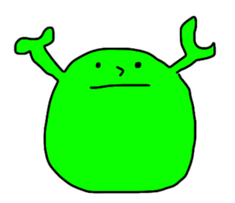 Monster eat the grass sticker #13702111