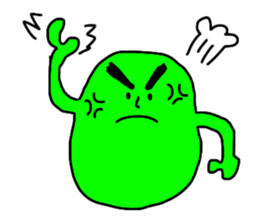 Monster eat the grass sticker #13702131