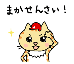 Red helmet cats , hinatiro sticker #13702426