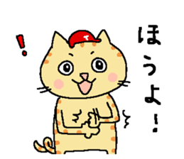 Red helmet cats , hinatiro sticker #13702434