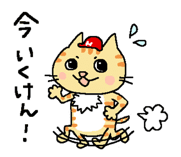 Red helmet cats , hinatiro sticker #13702437